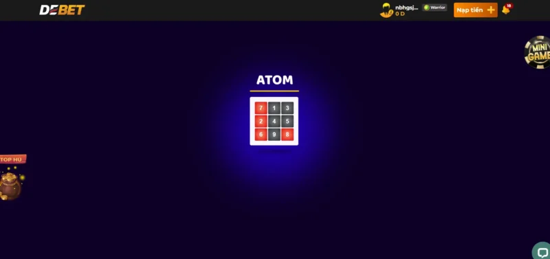Tổng quan quay số Atom - Tựa game hấp dẫn hàng đầu tại link vào Debet