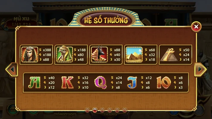 Quy tắc trúng thưởng Bí mật Cleopatra tại link vào Debet 