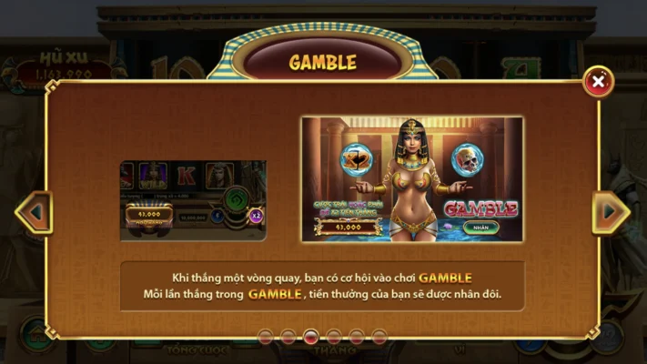 Tính nắng Gamble đặc biệt tại Bí mật Cleopatra