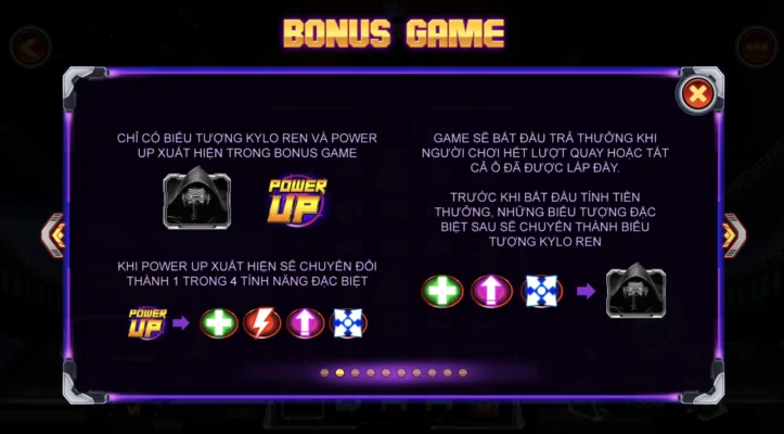 Bonus game tại Thần lực bóng tối